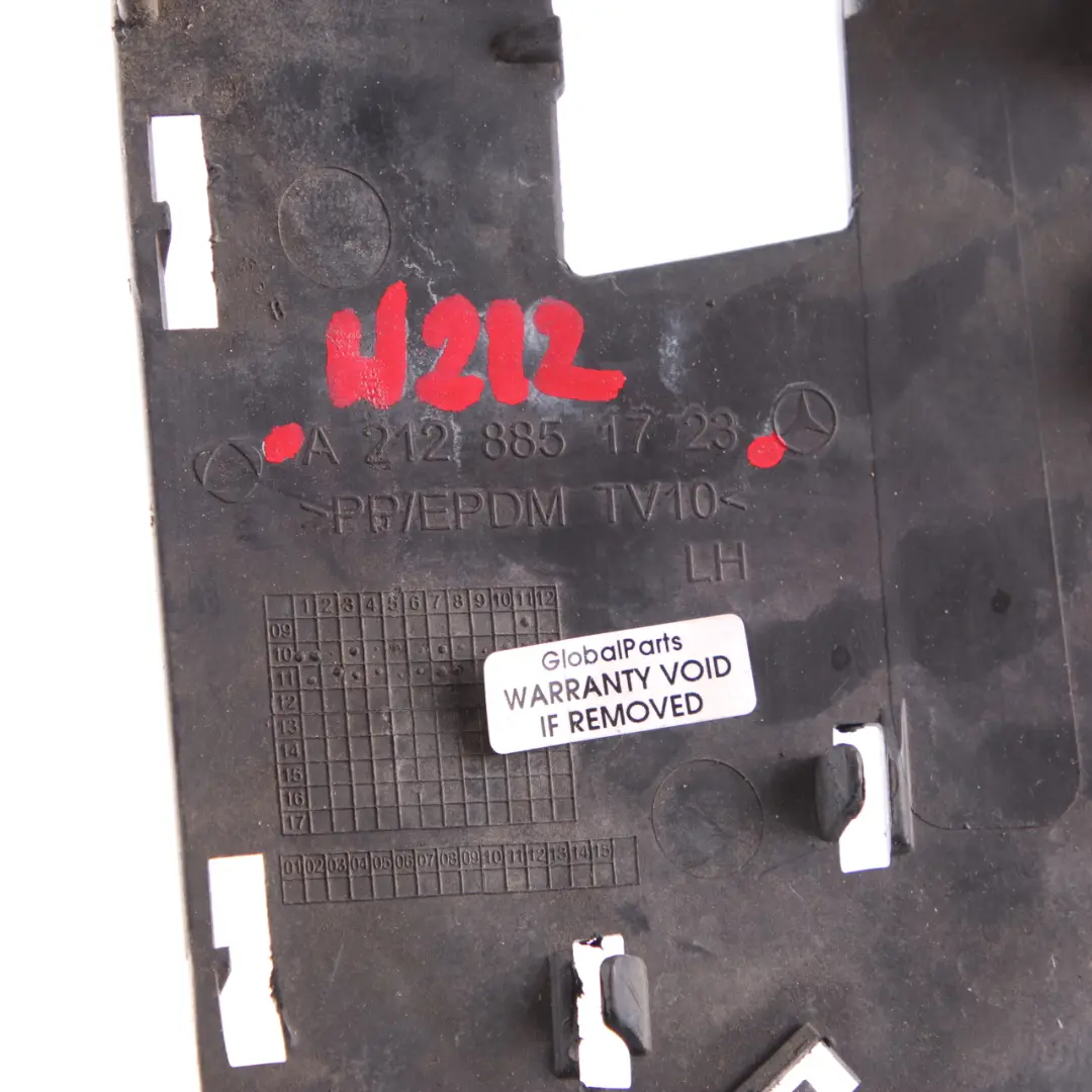 Parachoques Delantero Cubierta Lámpara Izquierda para Mercedes W212 con número de pieza A2128851723 Mercedes W212 Parachoques Delantero Cubierta Lámpara Izquierda - SKU A2128851723 - Número de pieza A2128851723