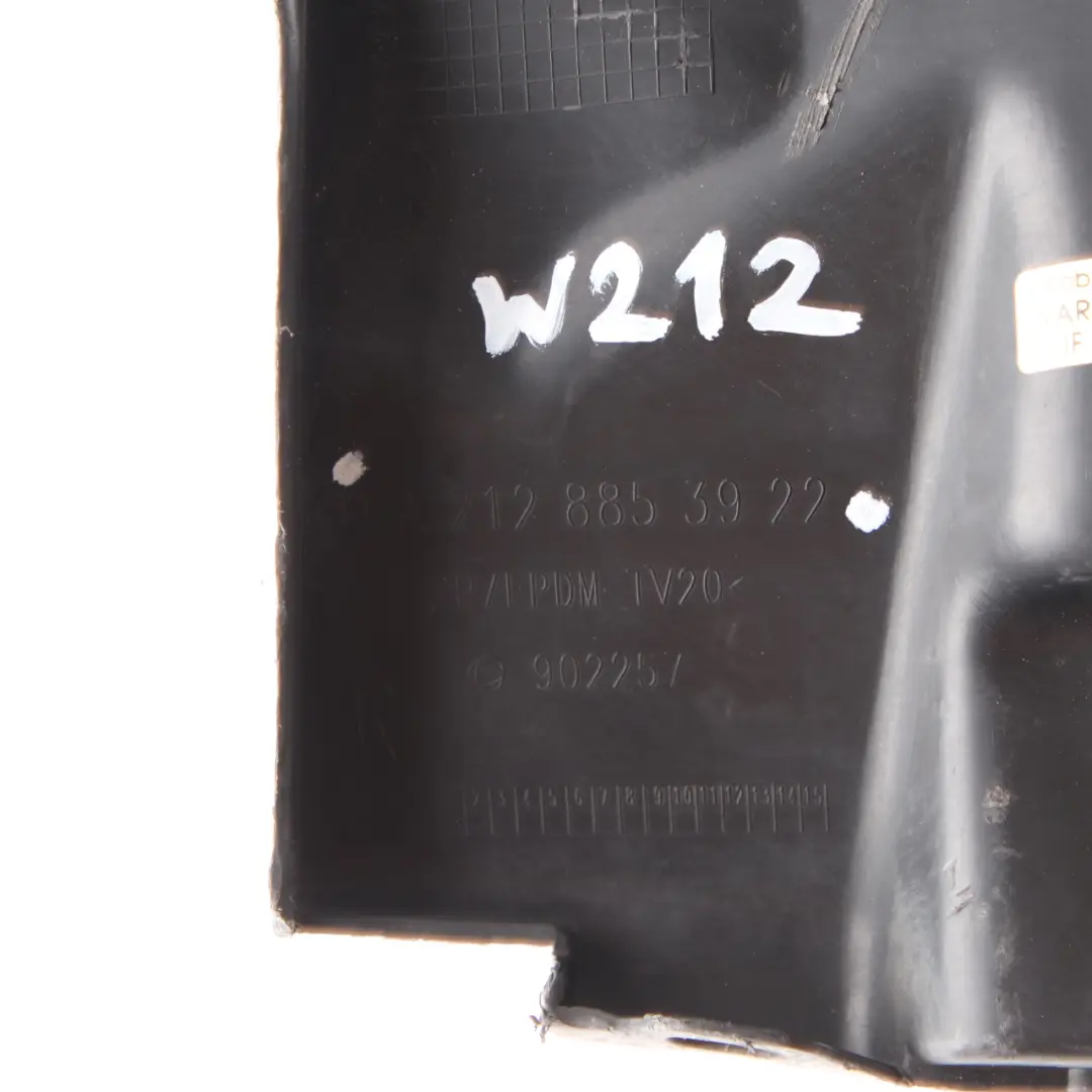 Front Bumper Trim Bracket Right O/S AMG Grille Holder to Mercedes W212 with Part number A2128853922 Mercedes W212 Front Bumper Trim Bracket Right O/S AMG Grille Holder - SKU A2128853922 - Part number A2128853922
