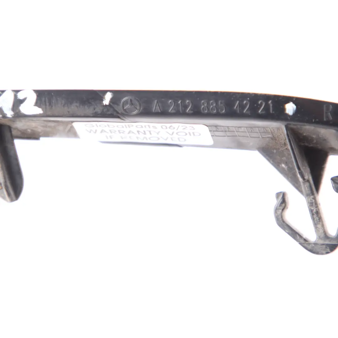 Styling Rear Bumper Right O/S Grille Strip Trim to Mercedes W212 AMG with Part number A2128854221 Mercedes W212 AMG Styling Rear Bumper Right O/S Grille Strip Trim - SKU A2128854221 - Part number A2128854221