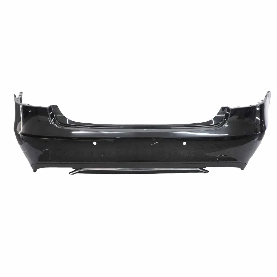 Bumper Saloon Trim Panel Cover Obsidian Black - 197 to Mercedes W212 Rear with Part number A2128858325 Mercedes W212 Rear Bumper Saloon Trim Panel Cover Obsidian Black - 197 - SKU A2128858325-OB - Part number A2128858325