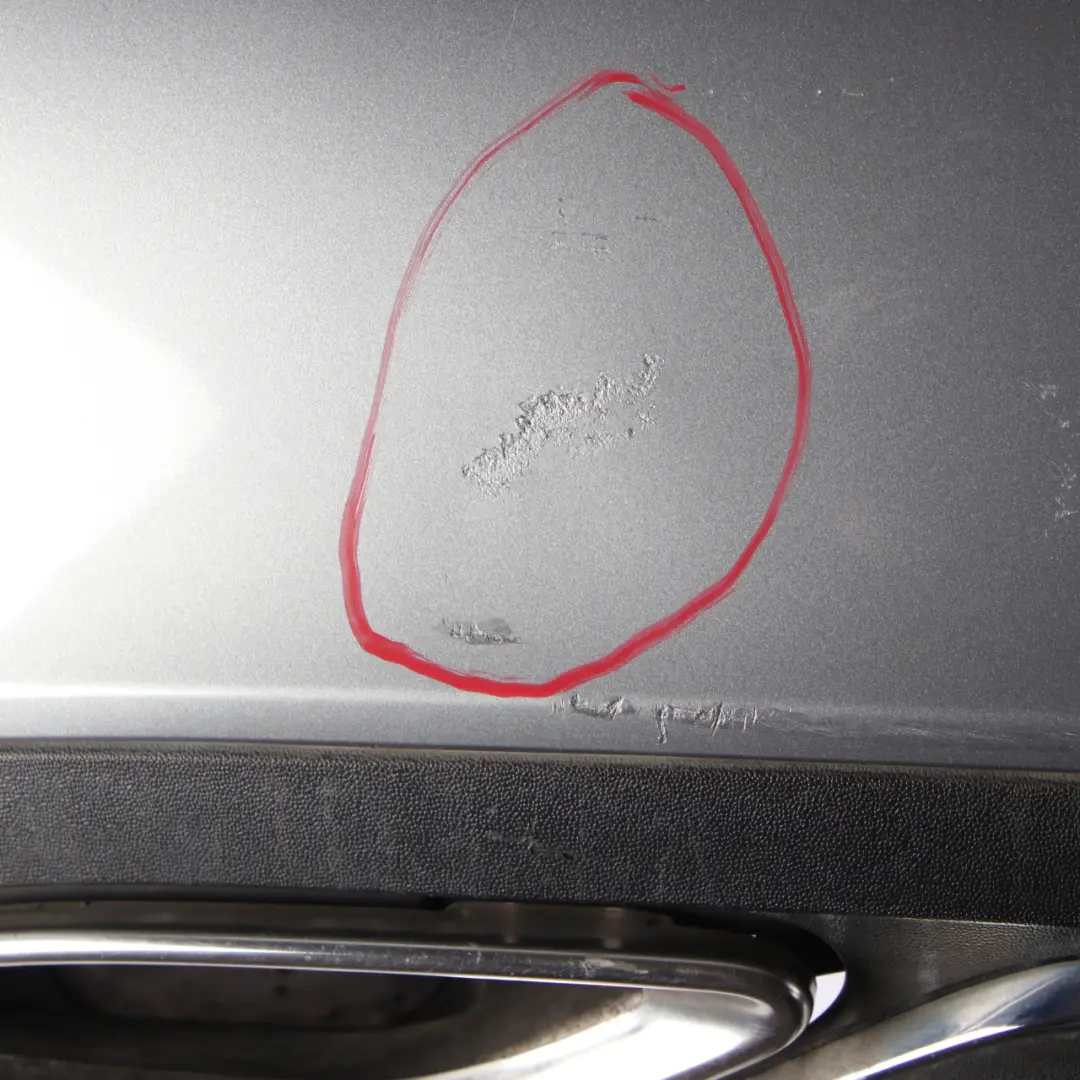 Bumper Saloon Trim Panel Cover Palladium Silver Metallic 792 to Mercedes W212 Rear with Part number A2128858325 Mercedes W212 Rear Bumper Saloon Trim Panel Cover Palladium Silver Metallic 792 - SKU A2128858325-PAL - Part number A2128858325