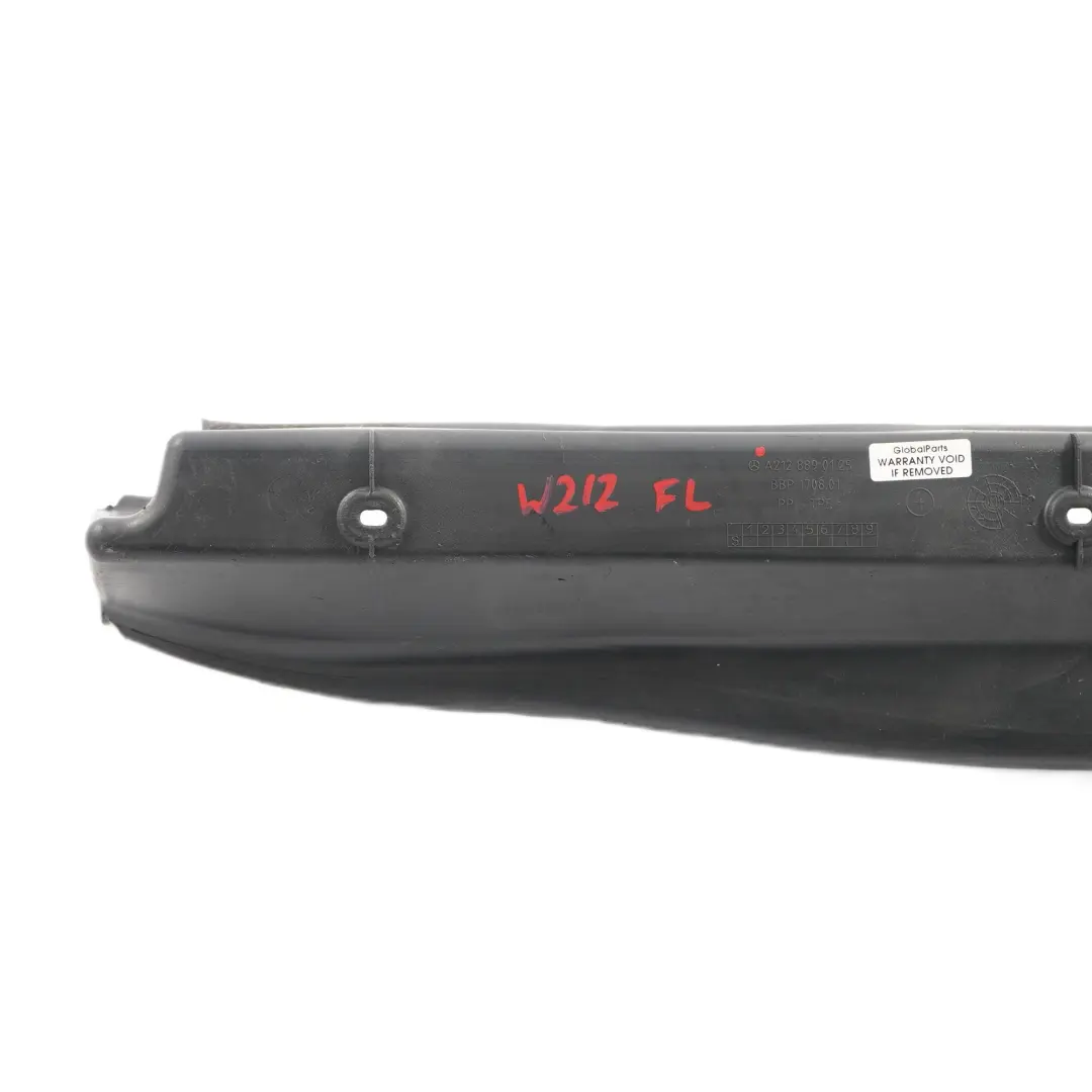 Mercedes W212 Parafango Anteriore Sinistro Supporto Parapolvere - SKU A2128890125 - Numero di parte A2128890125