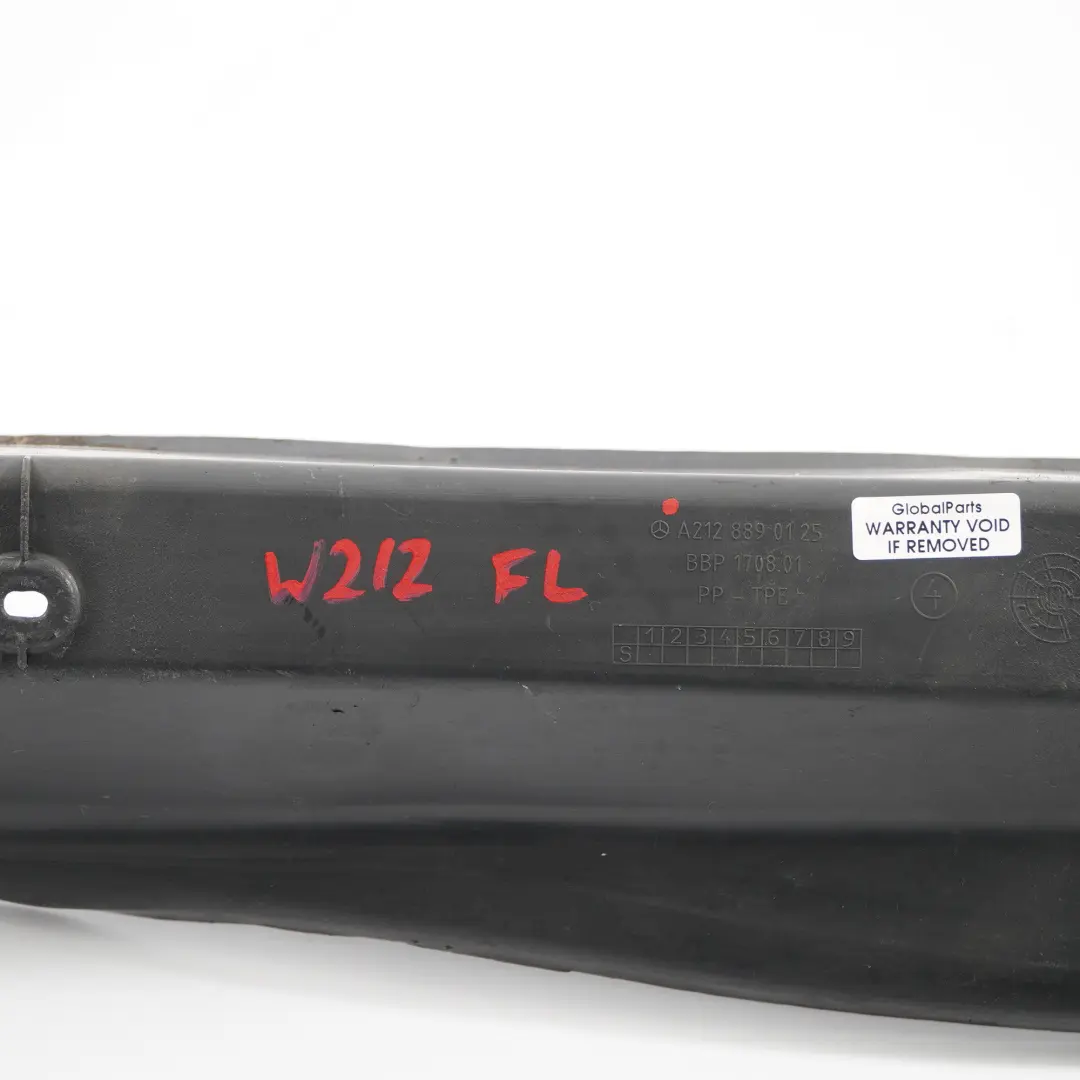 Mercedes W212 Parafango Anteriore Sinistro Supporto Parapolvere - SKU A2128890125 - Numero di parte A2128890125