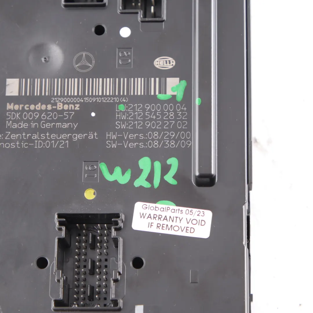 SAM Module Mercedes W212 Fuse Box Relay Control Unit to with Part number A2129000004 SAM Module Mercedes W212 Fuse Box Relay Control Unit - SKU A2129000004 - Part number A2129000004