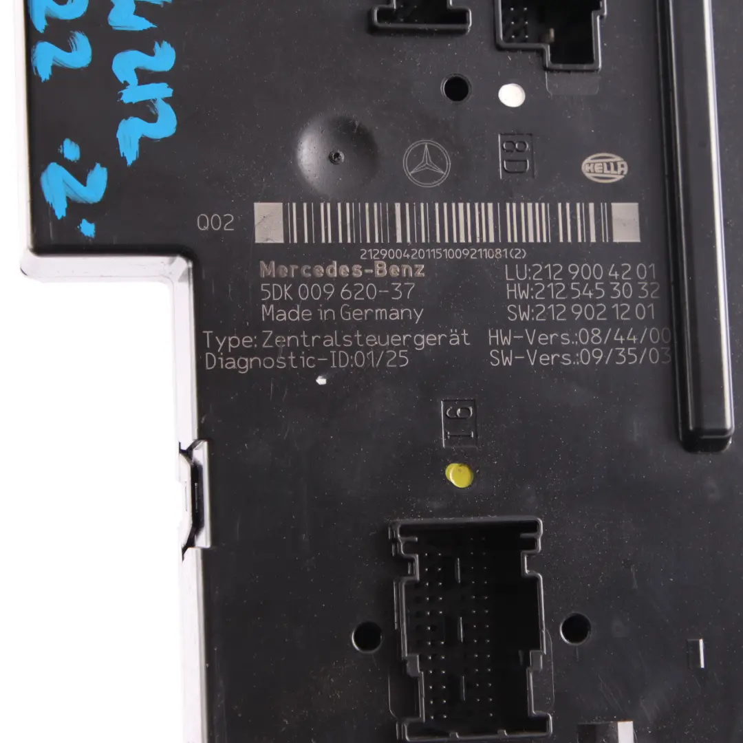 Fuse Box Mercedes W212 Central Fuse Relay Control Unit Module to with Part number A2129000122 Fuse Box Mercedes W212 Central Fuse Relay Control Unit Module - SKU A2129000122 - Part number A2129000122