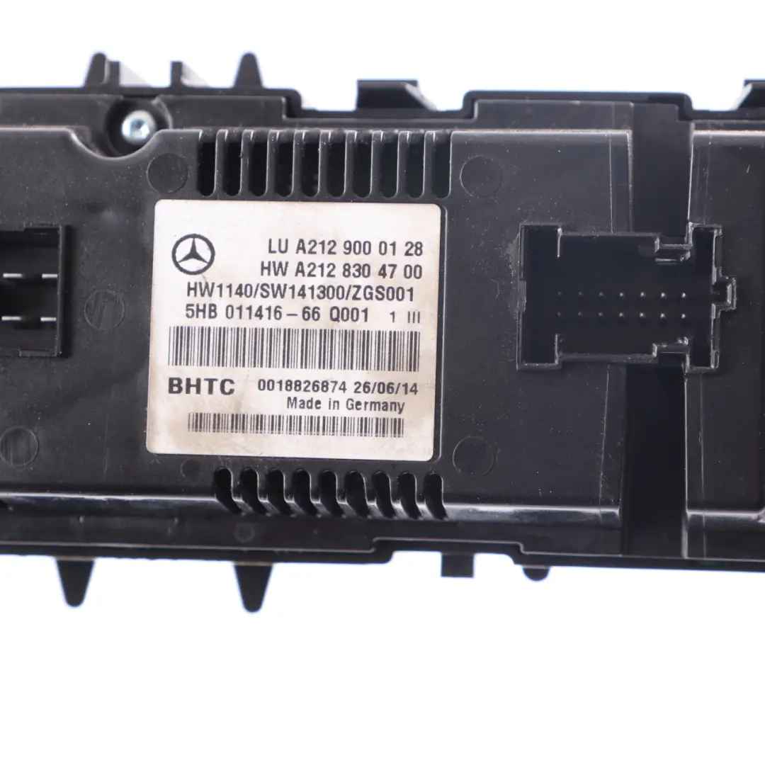 Heizung Gebläse Klimaanlage Bedienfeld Schalter für Mercedes W212 mit Teilenummer A2129000128 Mercedes W212 Heizung Gebläse Klimaanlage Bedienfeld Schalter - SKU A2129000128 - Teilenummer A2129000128