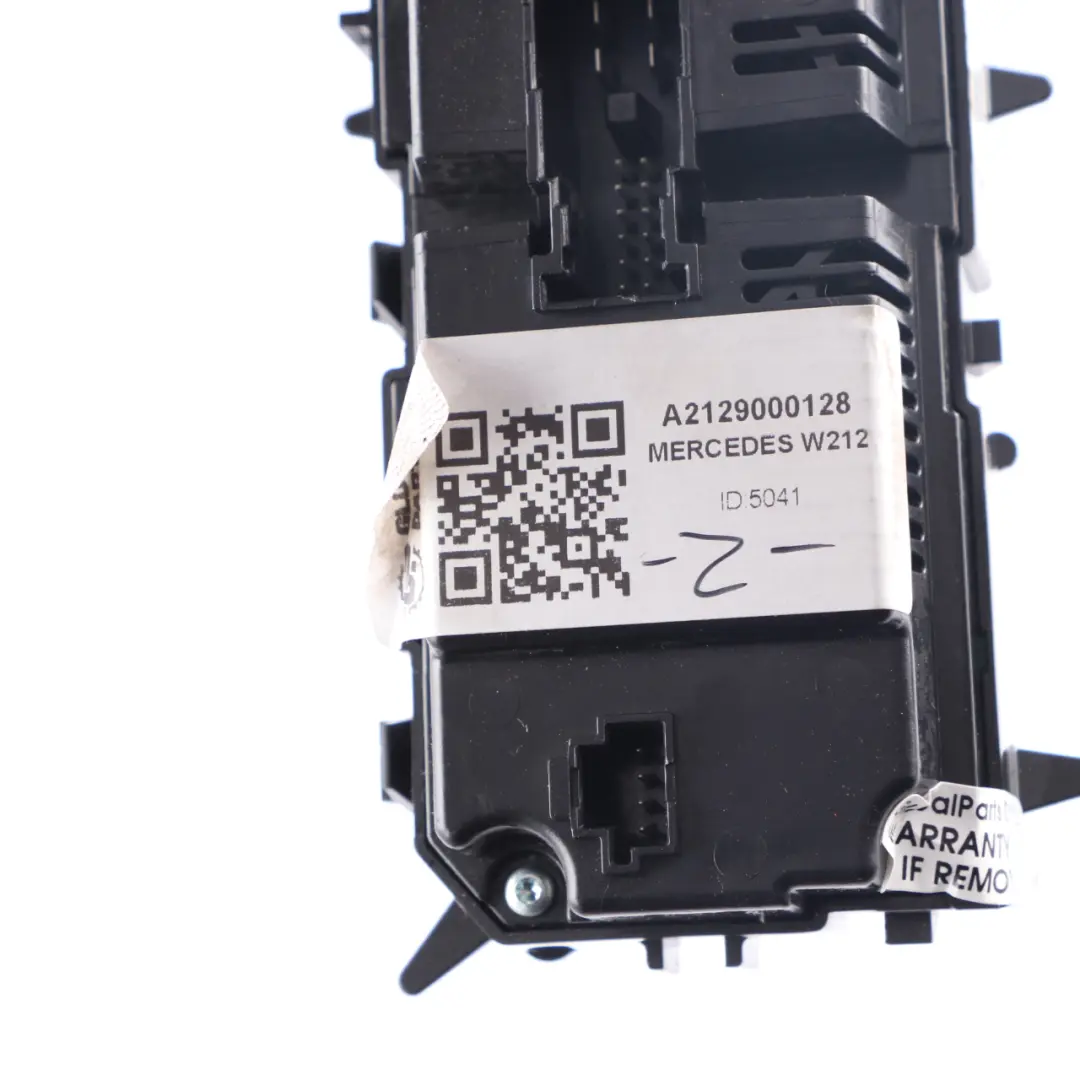 Mercedes W212 Heater Blower Air Conditioning Control Panel Switch - SKU A2129000128 - Part number A2129000128