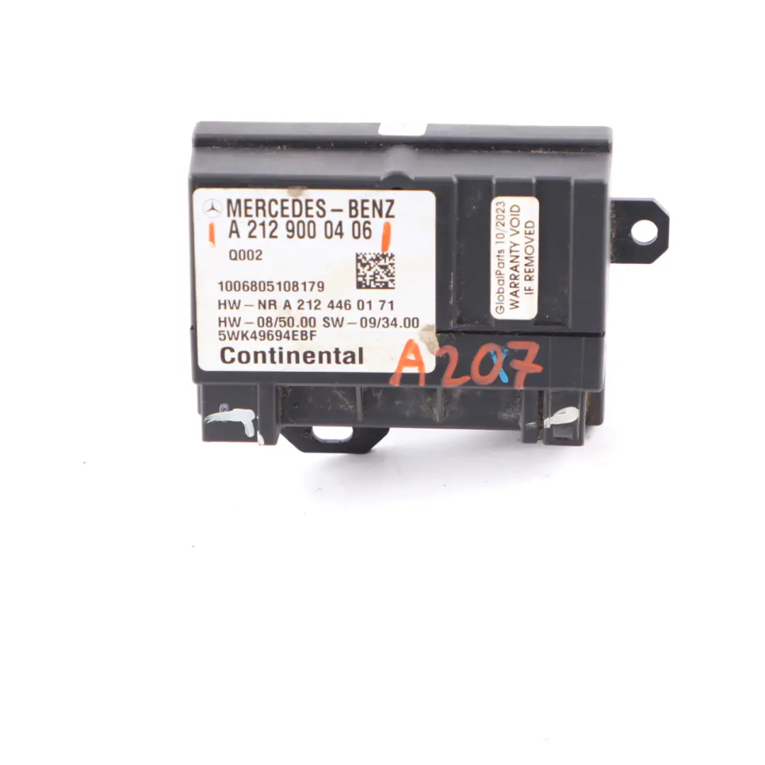 Módulo Bomba Combustible Mercedes W207 C207 A207 Unidad control ECU para con número de pieza A2129000406 Módulo Bomba Combustible Mercedes W207 C207 A207 Unidad control ECU - SKU A2129000406 - Número de pieza A2129000406