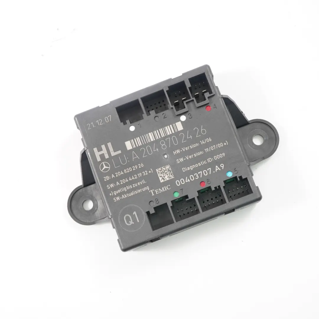  Gateway Control Unit Mercedes W204 W212 Gateway Module ECU VST - SKU A2129001227 - Part number A2129001227