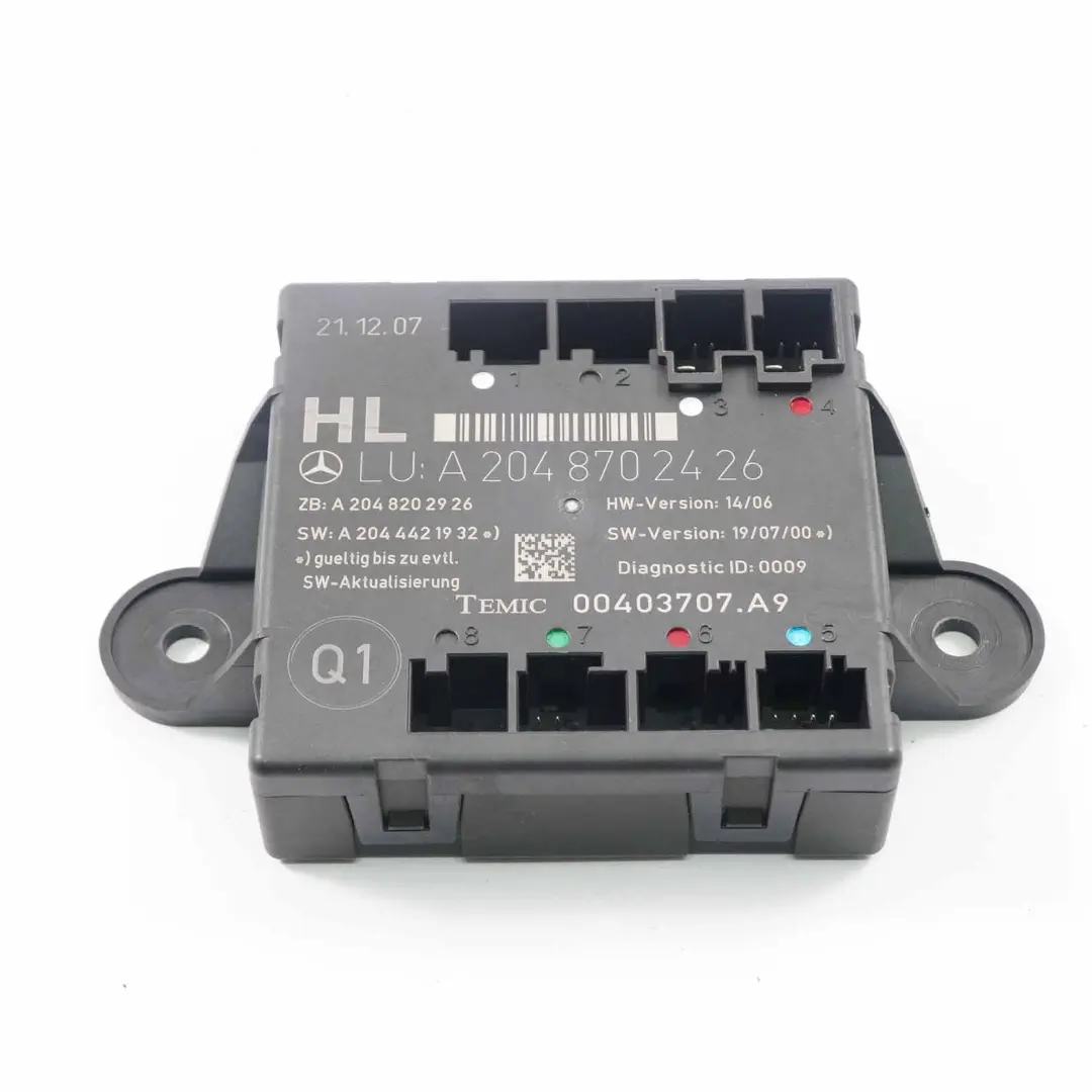  Gateway Control Unit Mercedes W204 W212 Gateway Module ECU VST - SKU A2129001227 - Part number A2129001227