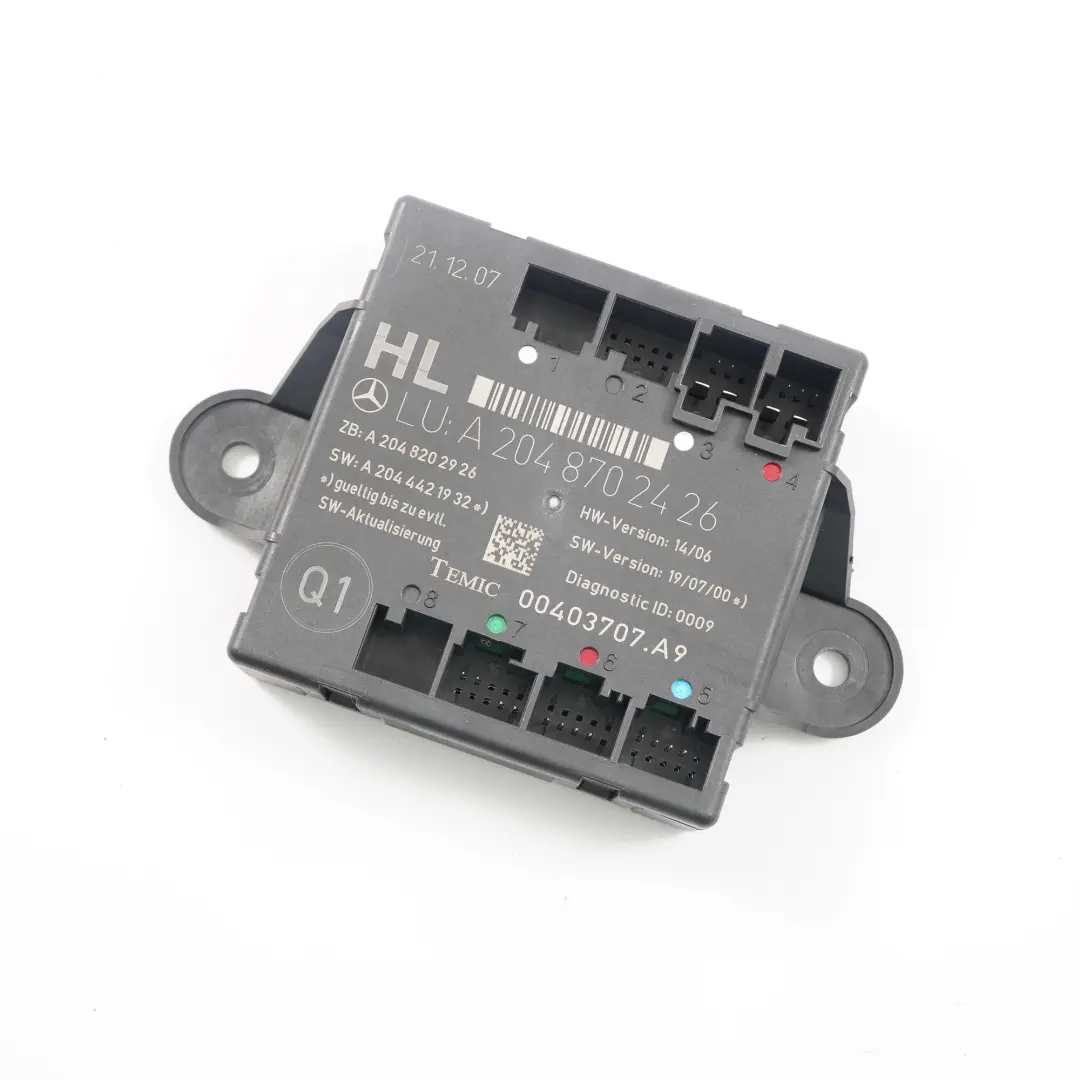  Gateway Control Unit Mercedes W204 W212 Gateway Module ECU VST - SKU A2129001227 - Part number A2129001227
