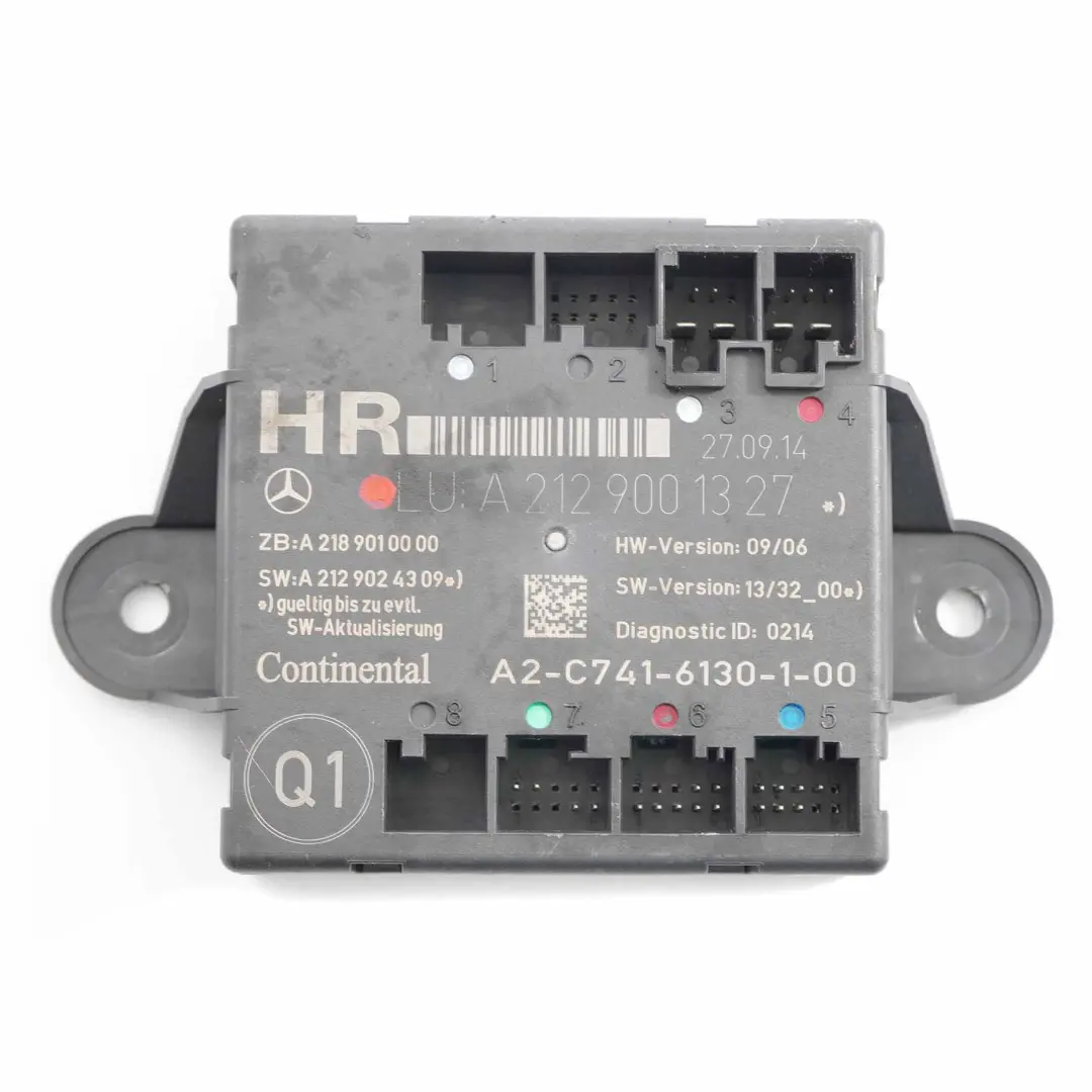  Door Module Mercedes W204 W212 Rear Right O/S Control Unit Module - SKU A2129001327 - Part number A2129001327