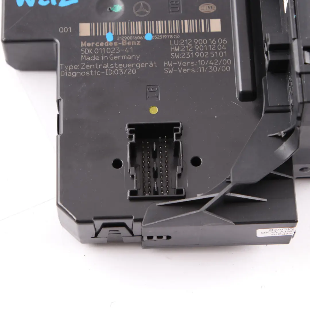 Scatola fusibili controllo relè posteriore Modulo SAM per Mercedes S212 con numero di parte A2129001606 Mercedes S212 Scatola fusibili controllo relè posteriore Modulo SAM - SKU A2129001606 - Numero di parte A2129001606