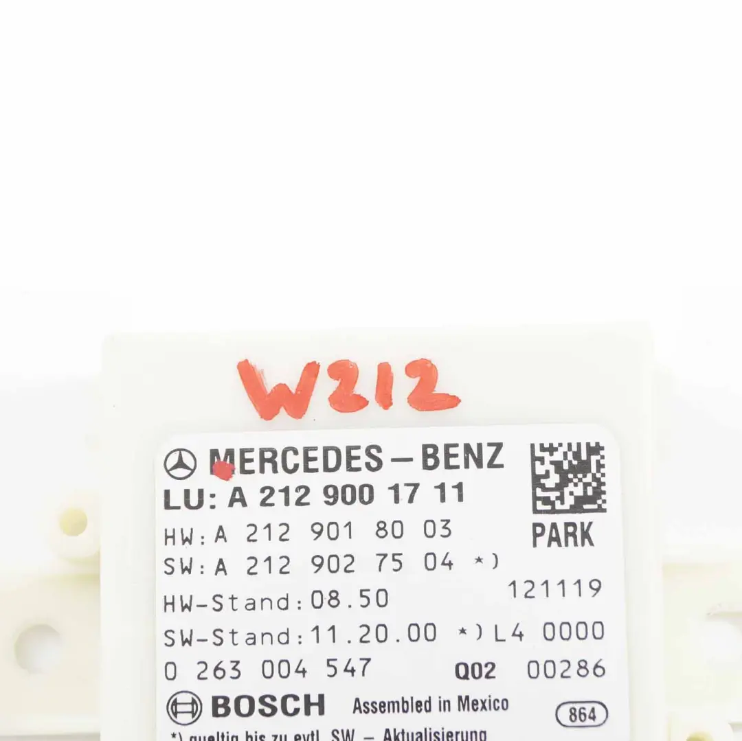 Mercedes W212 PDC Parking Distance Control Unit Module Sensor - SKU A2129001711 - Part number A2129001711