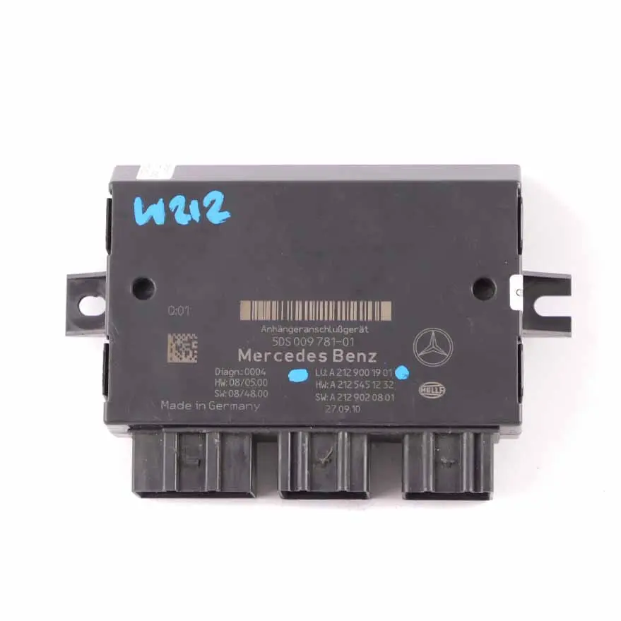 Towing Hitch Trailer Hook Module Control Unit to Mercedes W212 with Part number A2129001901 Mercedes W212 Towing Hitch Trailer Hook Module Control Unit - SKU A2129001901 - Part number A2129001901
