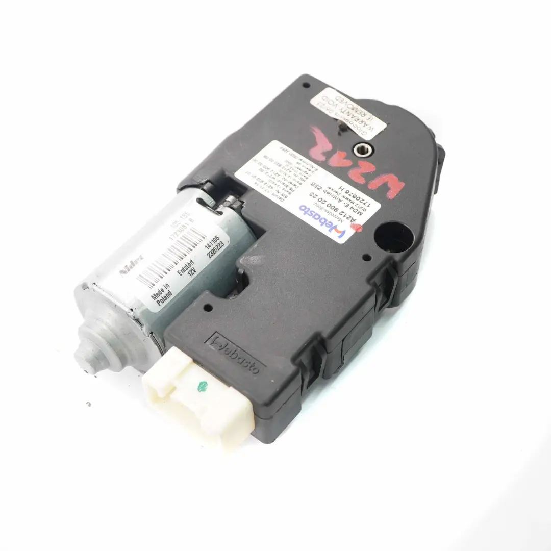 Techo corredizo Drive Mercedes W212 Unidad motor techo solar para con número de pieza A2129002023 Techo corredizo Drive Mercedes W212 Unidad motor techo solar - SKU A2129002023 - Número de pieza A2129002023