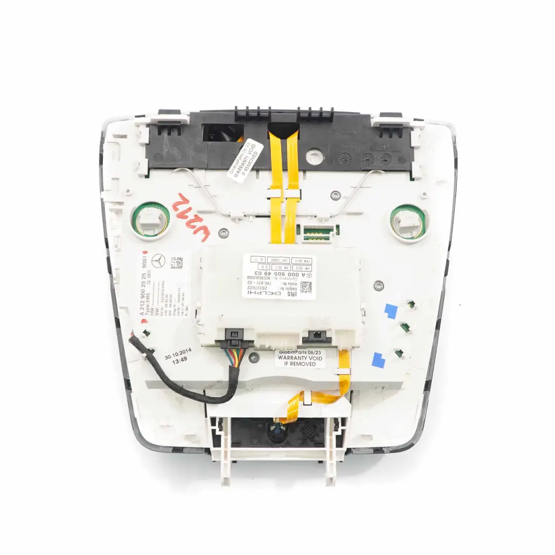 Tetto Luce Lettura Lampada Pannello Interno Nero per Mercedes W212 con numero di parte A2129002525 Mercedes W212 Tetto Luce Lettura Lampada Pannello Interno Nero - SKU A2129002525 - Numero di parte A2129002525