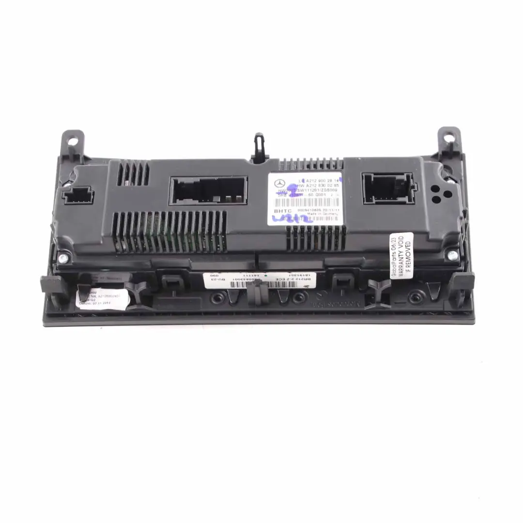 Mercedes W212 Klimatisierungs Panel Automatische Heizung Steuerung - SKU A2129002814-2 - Teilenummer A2129002814