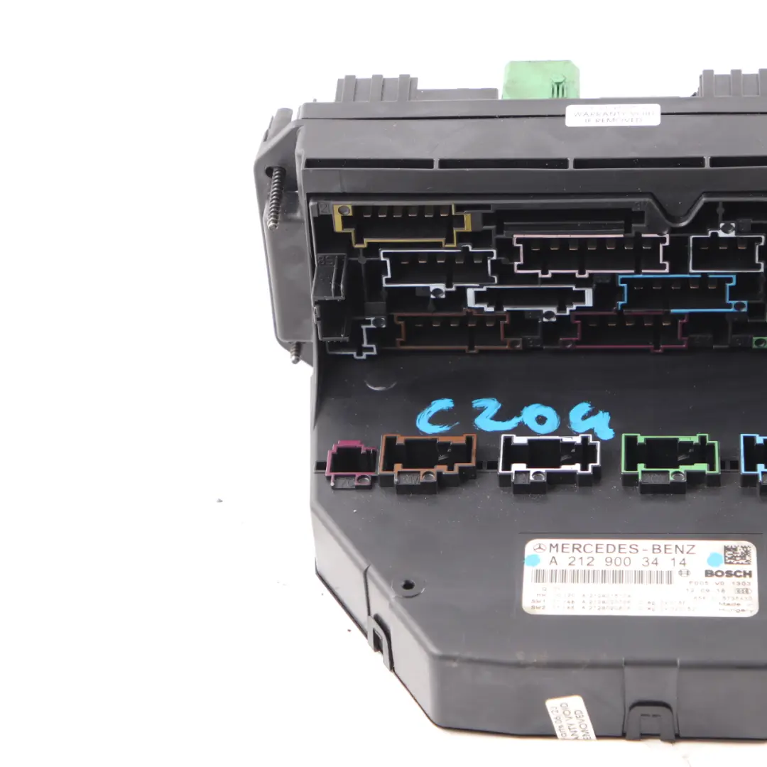 Fuse Box Mercedes C204 W204 Front Relay Control Unit Module SAM to with Part number A2129003414 Fuse Box Mercedes C204 W204 Front Relay Control Unit Module SAM - SKU A2129003414 - Part number A2129003414