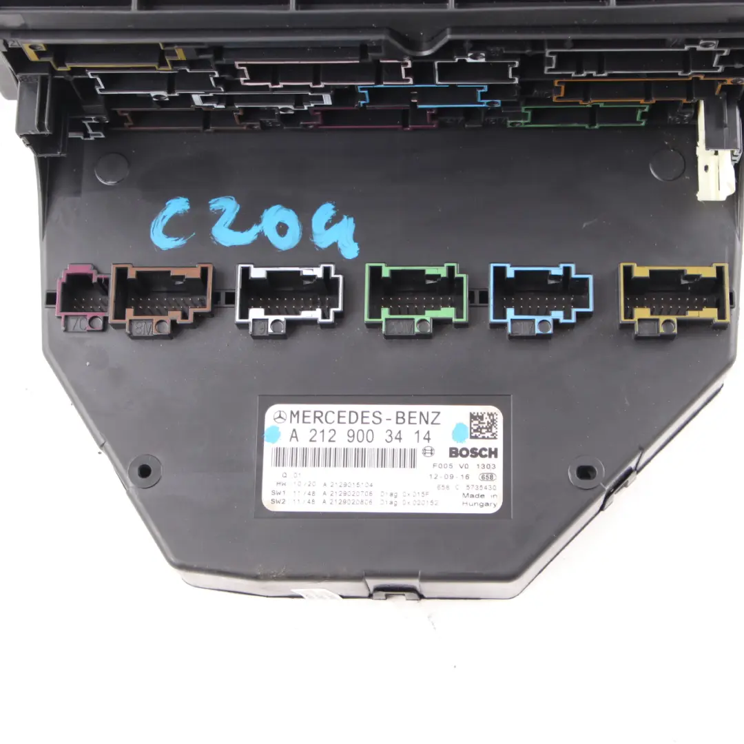 Fuse Box Mercedes C204 W204 Front Relay Control Unit Module SAM to with Part number A2129003414 Fuse Box Mercedes C204 W204 Front Relay Control Unit Module SAM - SKU A2129003414 - Part number A2129003414