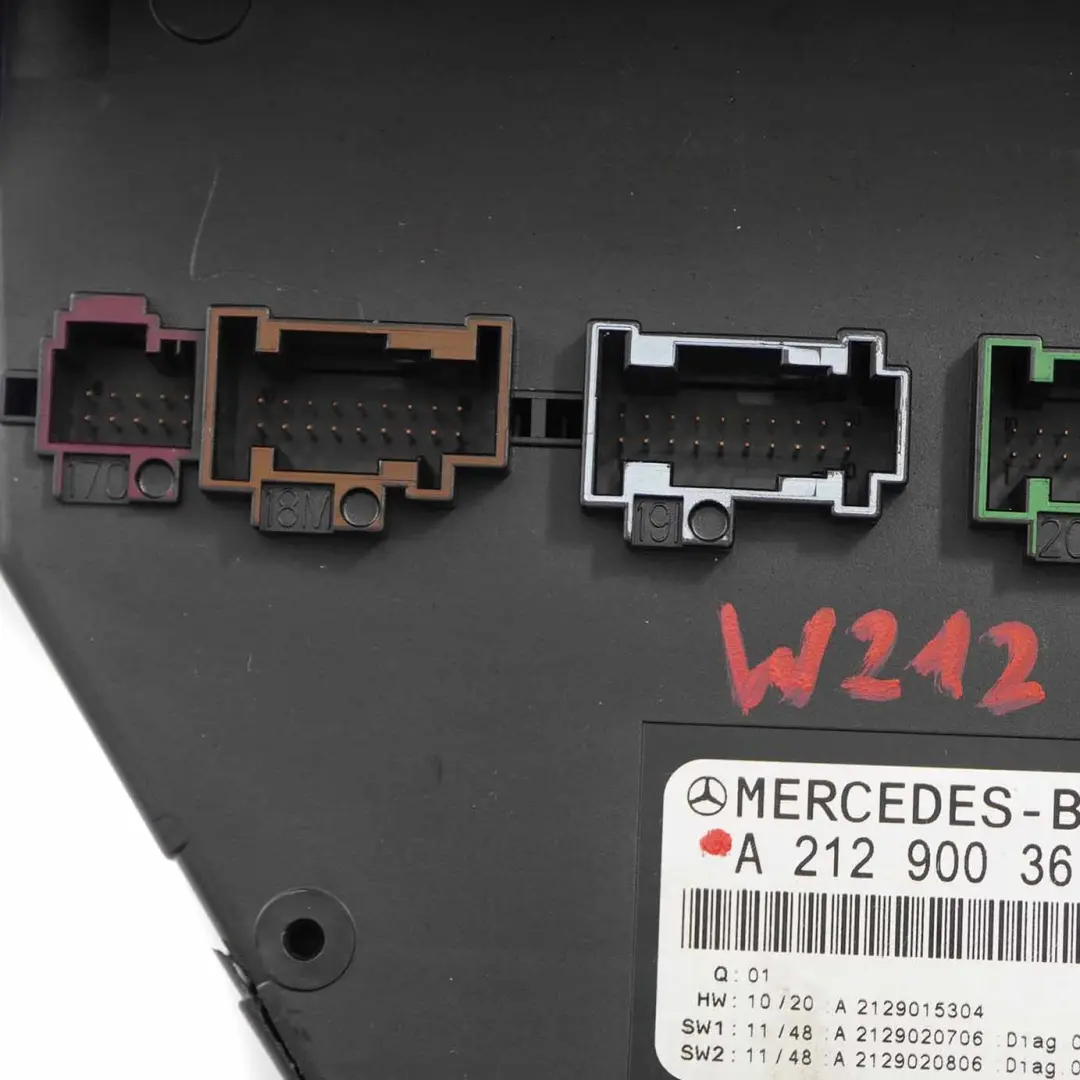  Caja Fusibles Mercedes W212 Trasero Control Módulo Eléctrico SAM - SKU A2129003614 - Número de pieza A2129003614