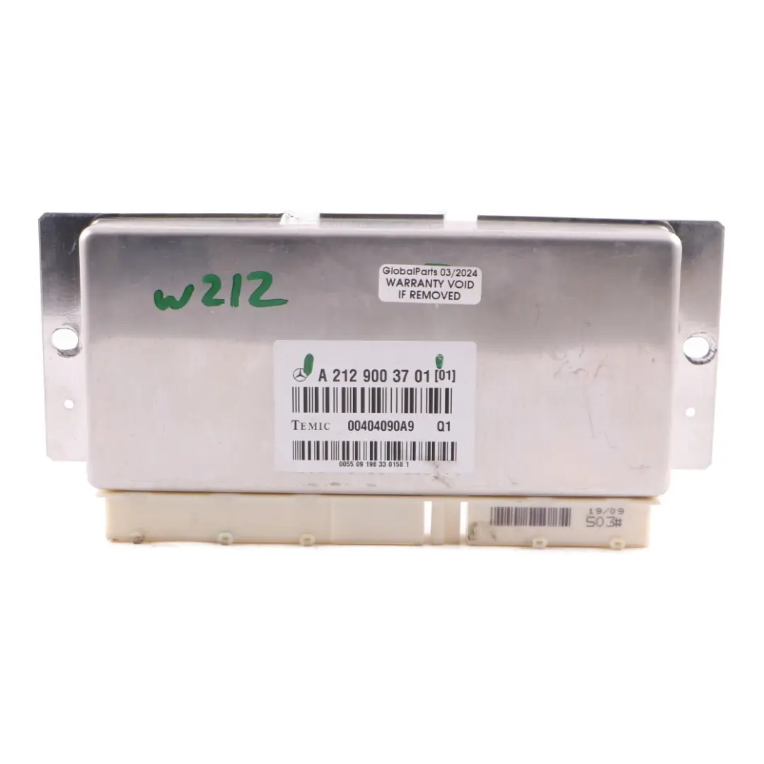 Suspension Level Control Unit Module Airmatic to Mercedes W212 Air with Part number A2129003701 Mercedes W212 Air Suspension Level Control Unit Module Airmatic - SKU A2129003701 - Part number A2129003701