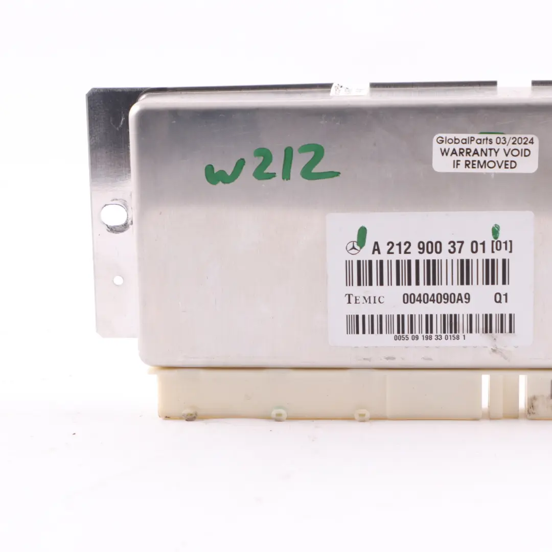Suspension Level Control Unit Module Airmatic to Mercedes W212 Air with Part number A2129003701 Mercedes W212 Air Suspension Level Control Unit Module Airmatic - SKU A2129003701 - Part number A2129003701