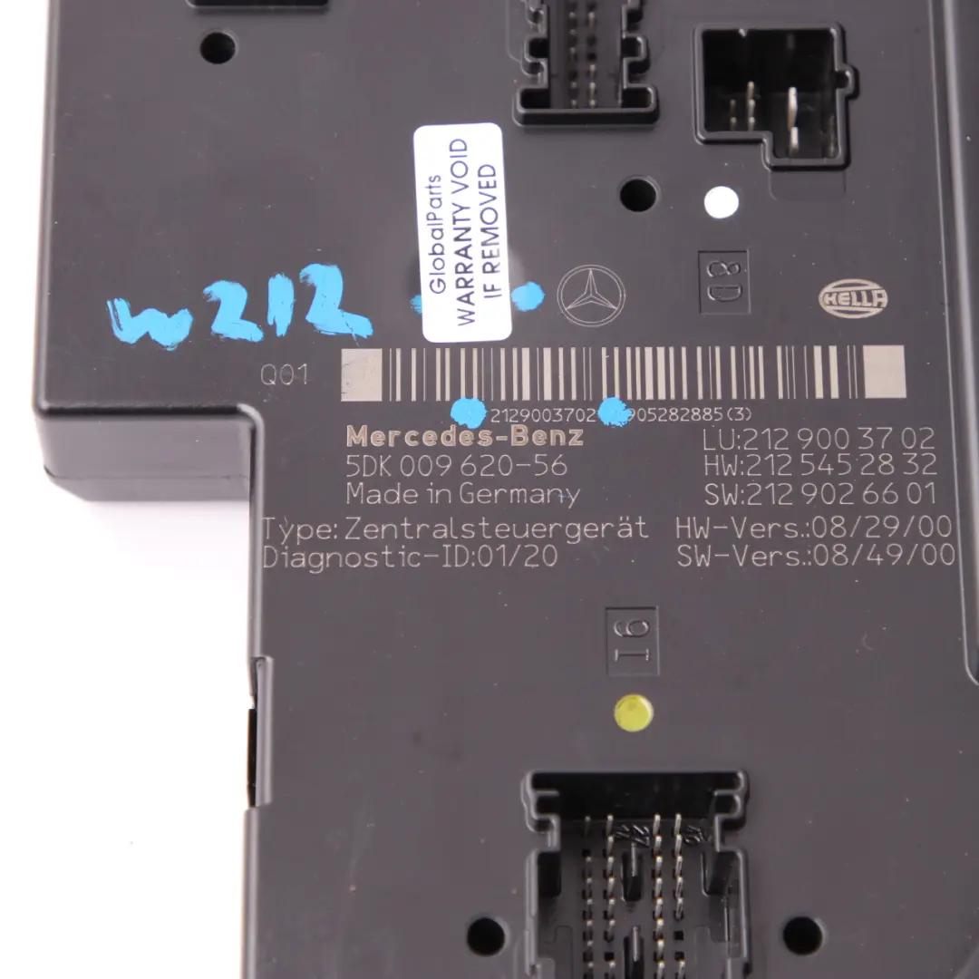 Mercedes W212 Fuse Box Rear SAM Relay Control Unit Module - SKU A2129003702-1 - Part number A2129003702