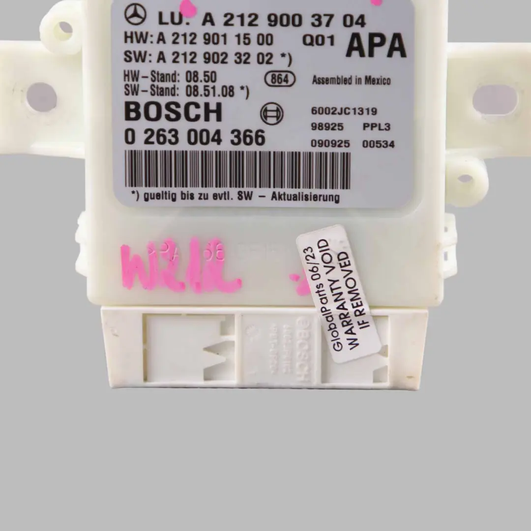  Parking Module Mercedes W207 W212 PDC Distance Control Unit Sensor - SKU A2129003704 - Part number A2129003704