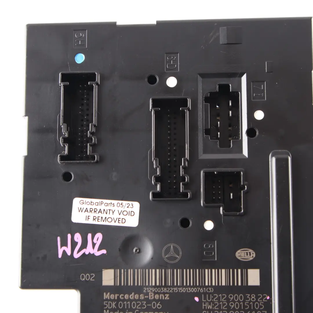 SAM Module Mercedes W212 Fuse Box Relay Control Unit to with Part number A2129003822 SAM Module Mercedes W212 Fuse Box Relay Control Unit - SKU A2129003822 - Part number A2129003822