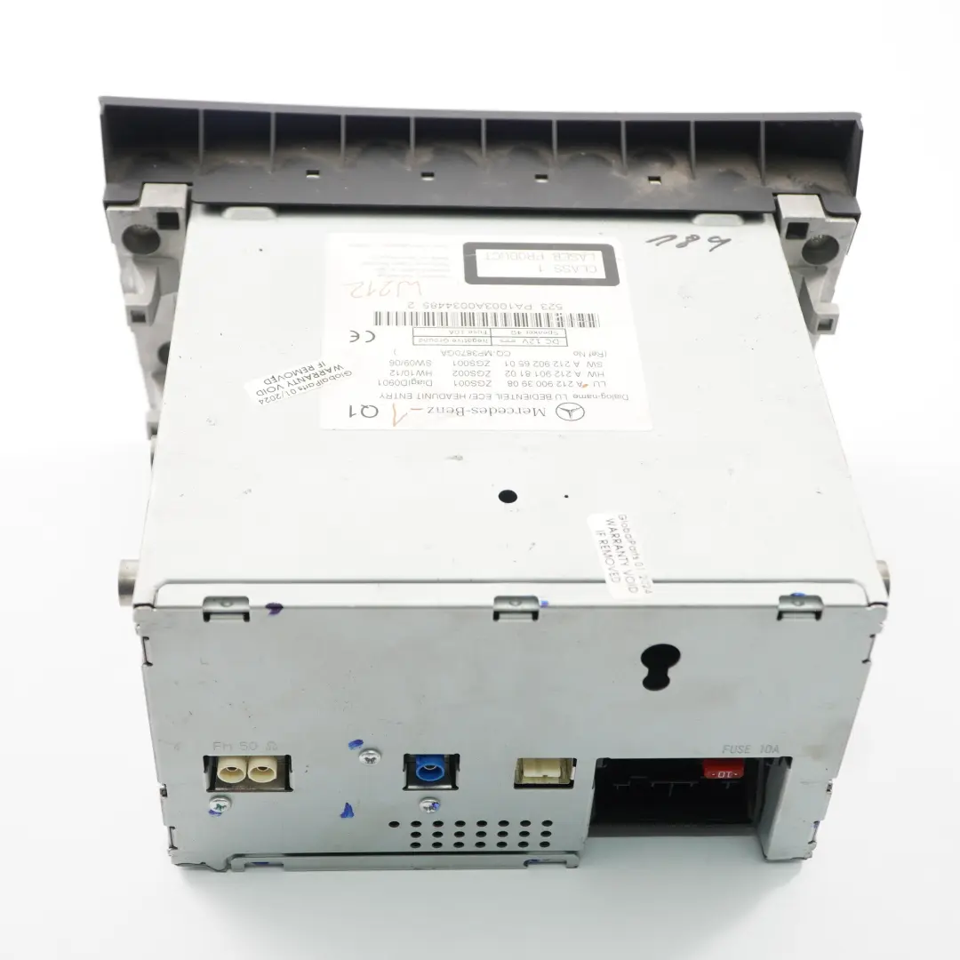 Audio 20 CD Player Audio Stereo Radio Head Unit Mercedes W212 - SKU A2129003908-1 - Part number A2129003908