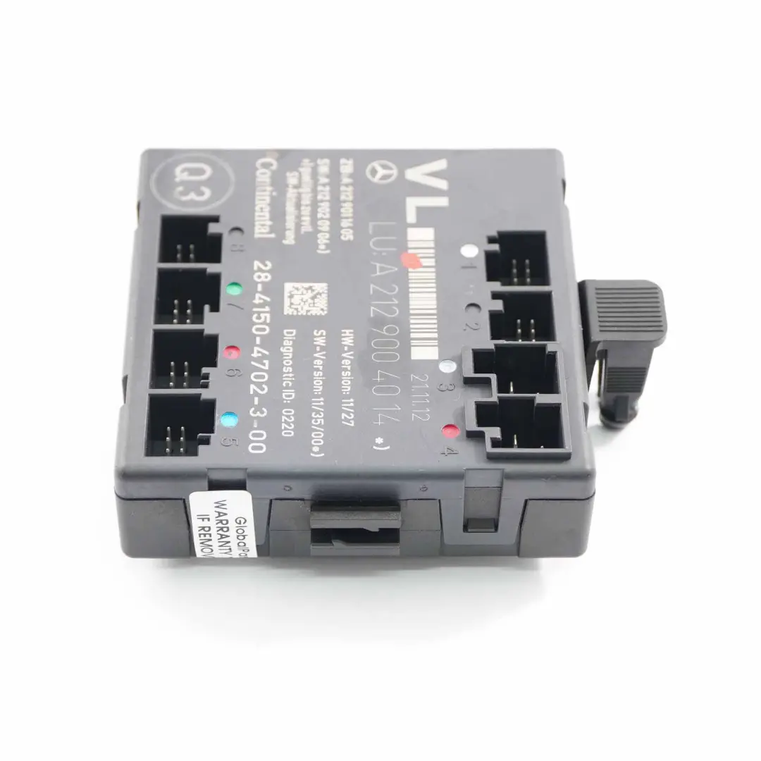 Front Door Module Control Unit Module Left N/S to Mercedes W204 W212 with Part number A2129004014 Mercedes W204 W212 Front Door Module Control Unit Module Left N/S - SKU A2129004014 - Part number A2129004014
