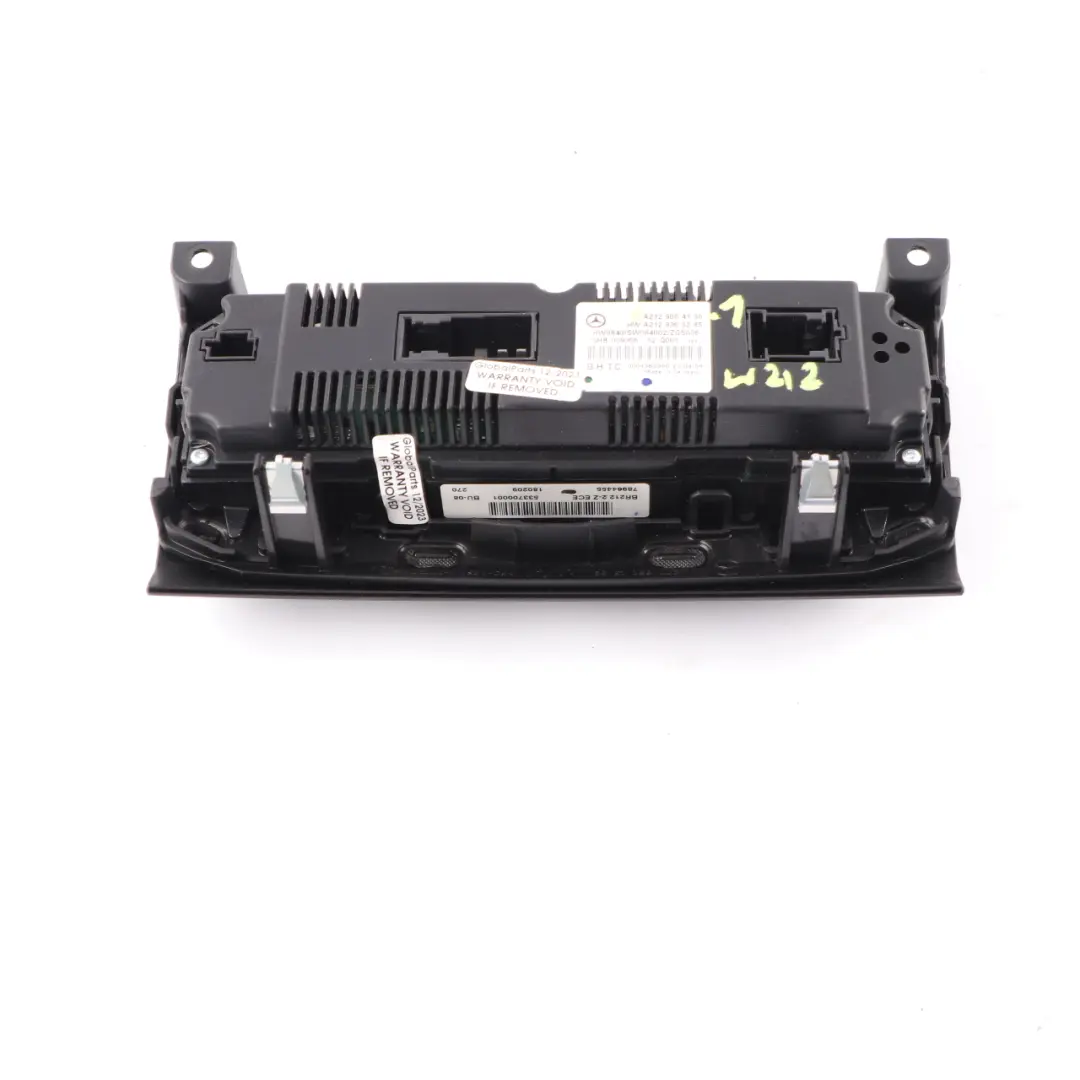 Conditioning Climate Control Unit Switch Panel to Mercedes W212 Air with Part number A2129004100 Mercedes W212 Air Conditioning Climate Control Unit Switch Panel - SKU A2129004100-1 - Part number A2129004100