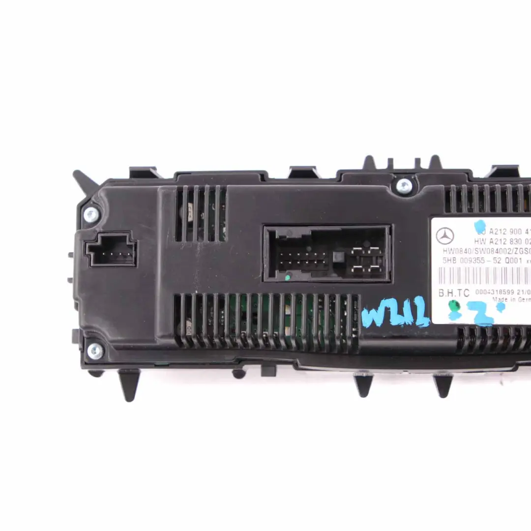 Air Conditioning Mercedes W212 Control Unit Climate Switch Panel - SKU A2129004100 - Part number A2129004100
