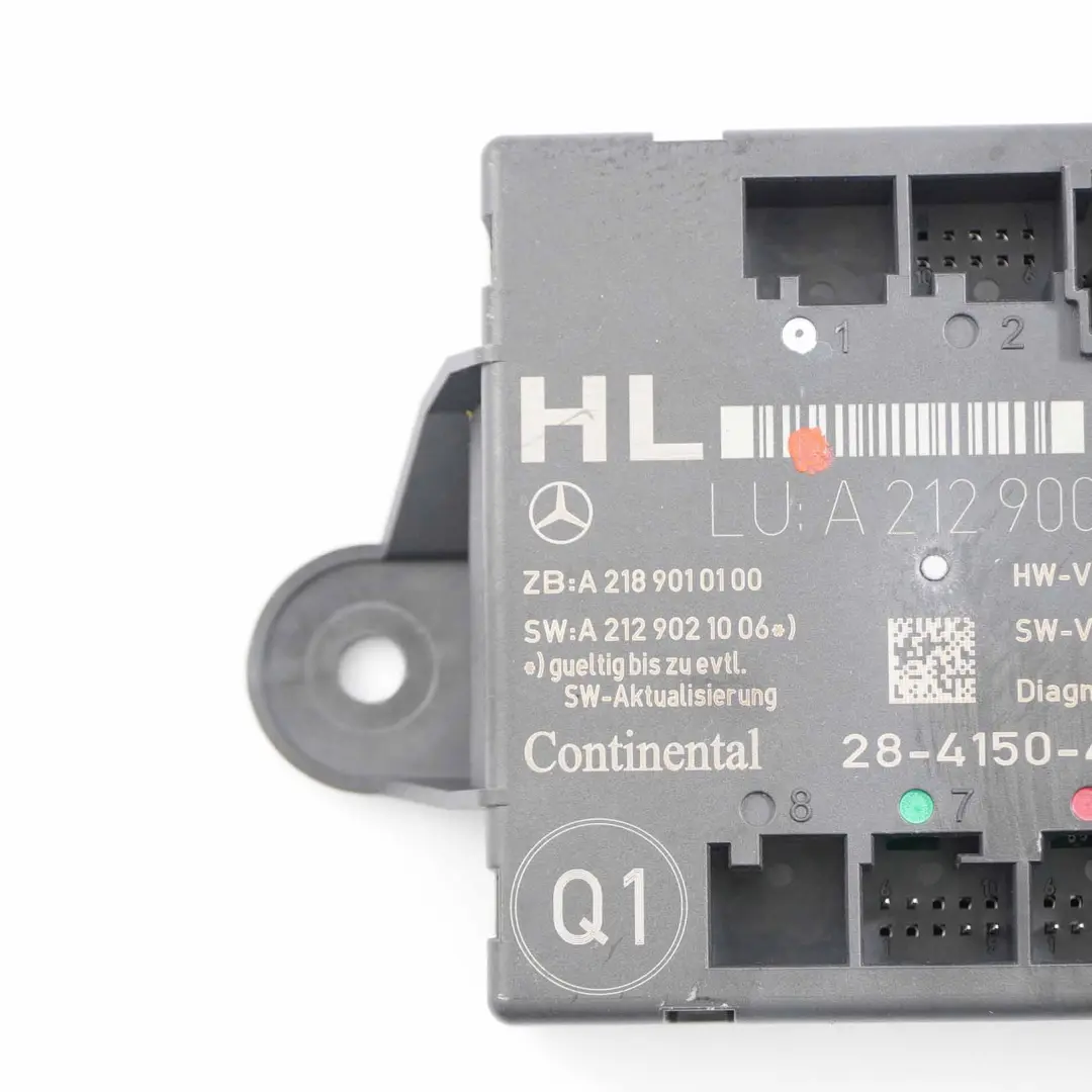  Door Module Mercedes W204 W212 Rear Left N/S Control Unit - SKU A2129004114 - Part number A2129004114