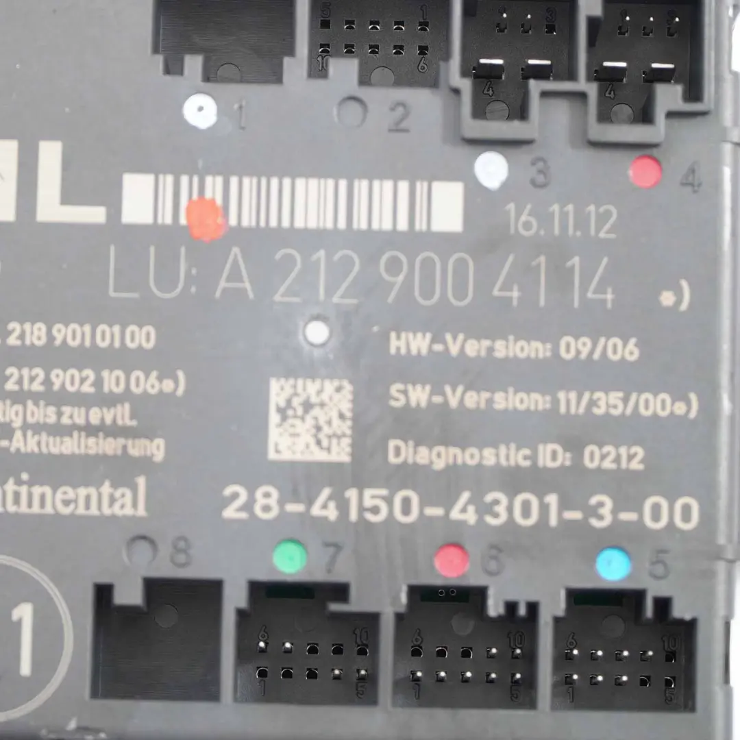  Türmodul Mercedes W204 W212 Hinten Links Steuergerät - SKU A2129004114 - Teilenummer A2129004114