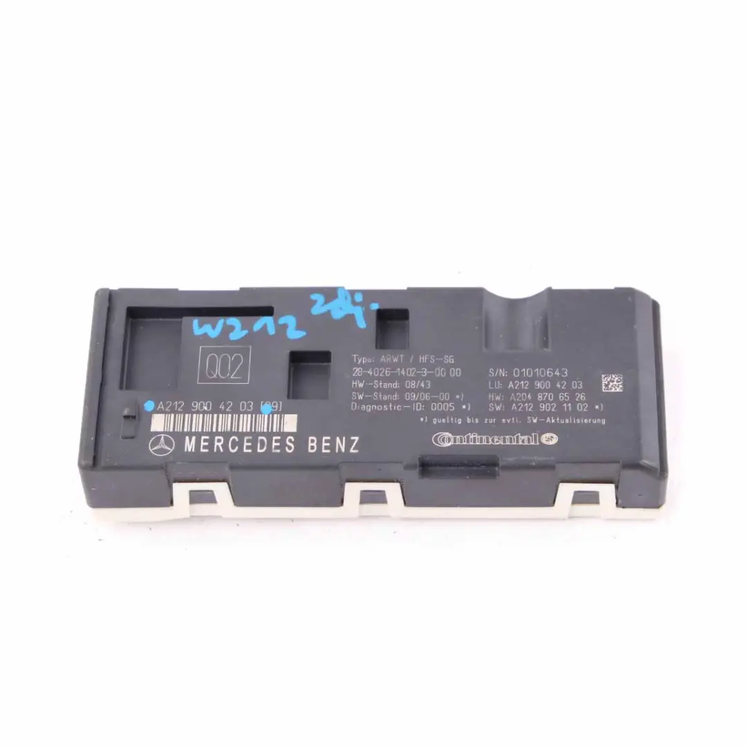 Bootlid Control Unit Trunk Lid Module pour Mercedes W212 à propos du numéro de pièce A2129004203 Mercedes W212 Bootlid Control Unit Trunk Lid Module - SKU A2129004203 - Numéro de pièce A2129004203