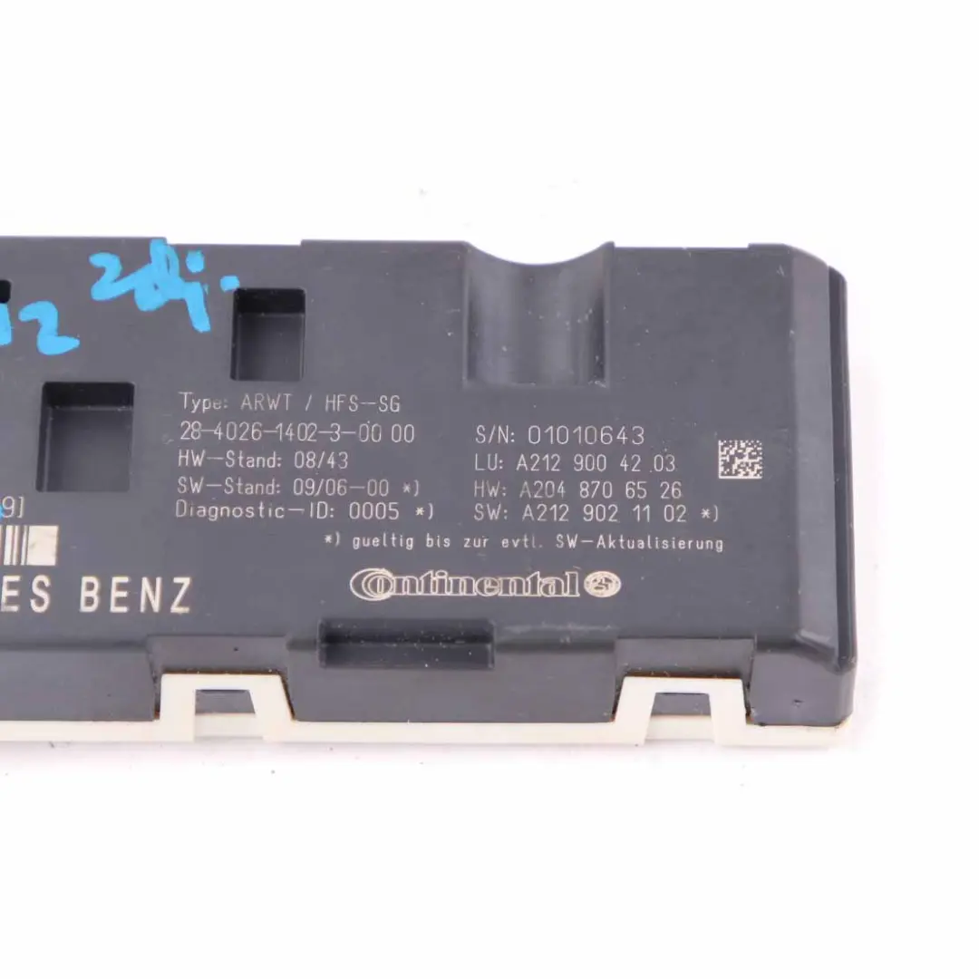 Mercedes W212 Heckklappensteuergerät Kofferraumdeckelmodul - SKU A2129004203 - Teilenummer A2129004203