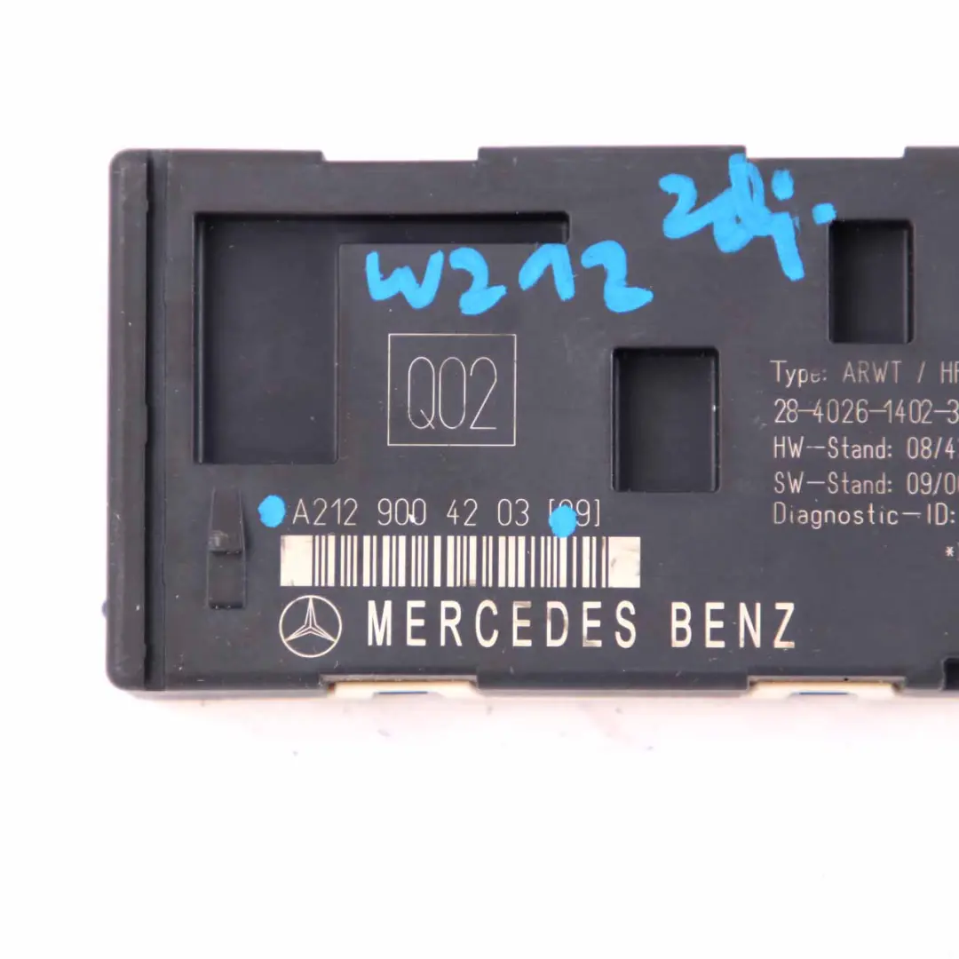 Unidad De Control De La Tapa Del Maletero para Mercedes W212 con número de pieza A2129004203 Mercedes W212 Unidad De Control De La Tapa Del Maletero - SKU A2129004203 - Número de pieza A2129004203