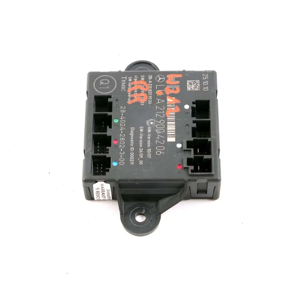 Türmodul Mercedes W212 E-Klasse Hinten Rechts O/S Steuergerät für mit Teilenummer A2129004206 Türmodul Mercedes W212 E-Klasse Hinten Rechts O/S Steuergerät - SKU A2129004206 - Teilenummer A2129004206