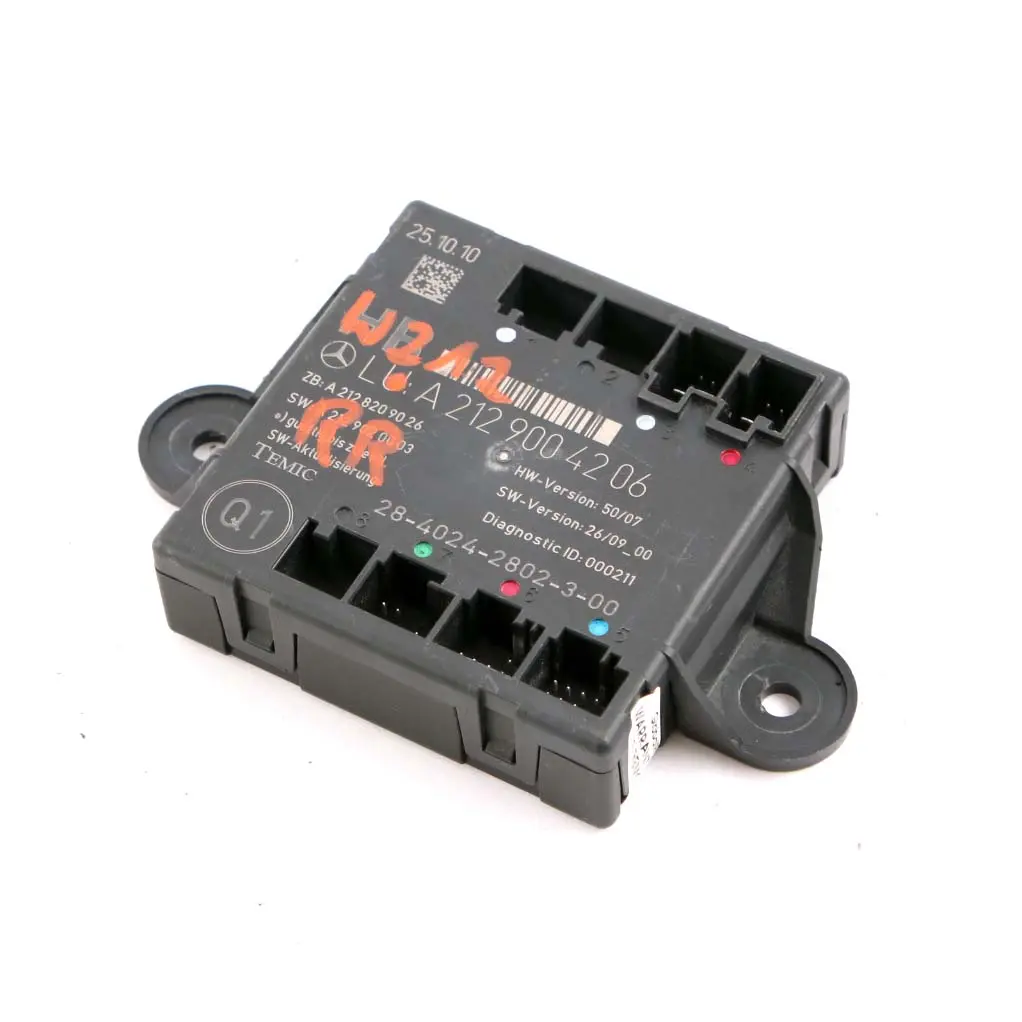 Module Porte Mercedes W212 Arrière Droit Unité De Contrôle O/S pour à propos du numéro de pièce A2129004206 Module Porte Mercedes W212 Arrière Droit Unité De Contrôle O/S - SKU A2129004206 - Numéro de pièce A2129004206
