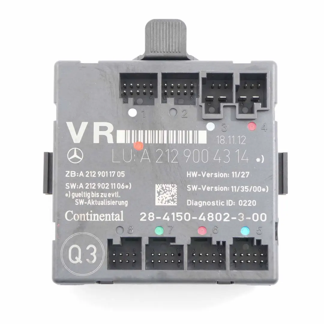  Door Module Mercedes W204 W212 Front Right O/S Control Unit - SKU A2129004314 - Part number A2129004314