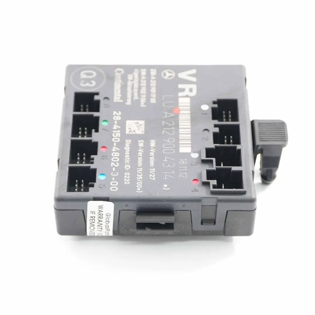  Modulo Puerta Mercedes W204 W212 Unidad Control Delantera Derecha - SKU A2129004314 - Número de pieza A2129004314