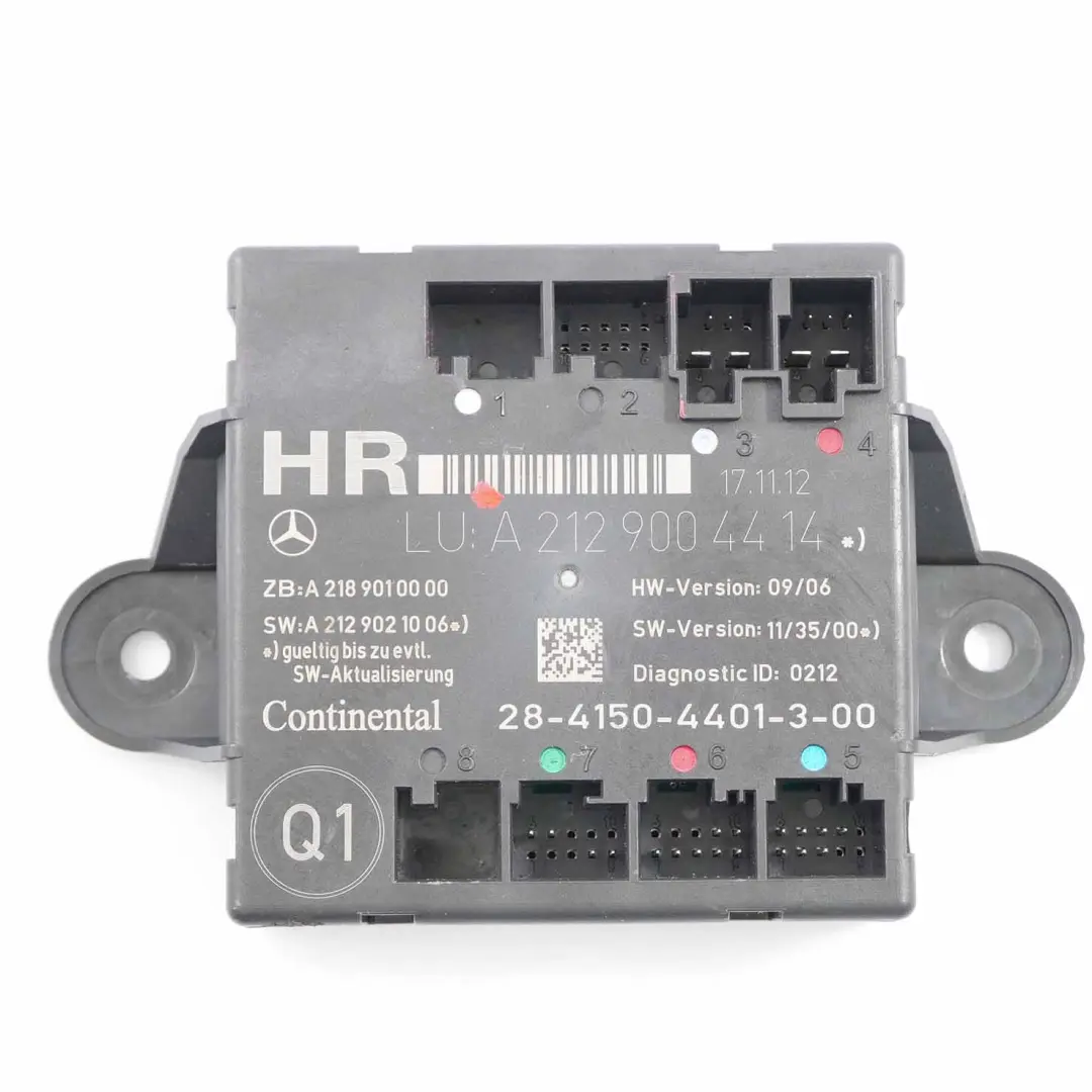  Módulo Puerta Mercedes W204 W212 Rear Right O/S Control Unit Module - SKU A2129004414 - Número de pieza A2129004414