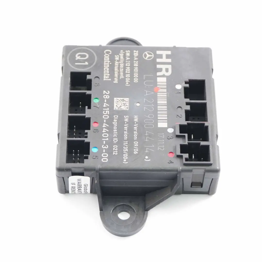  Module Porte Mercedes W204 W212 Module D'unité Contrôle Arrière - SKU A2129004414 - Numéro de pièce A2129004414