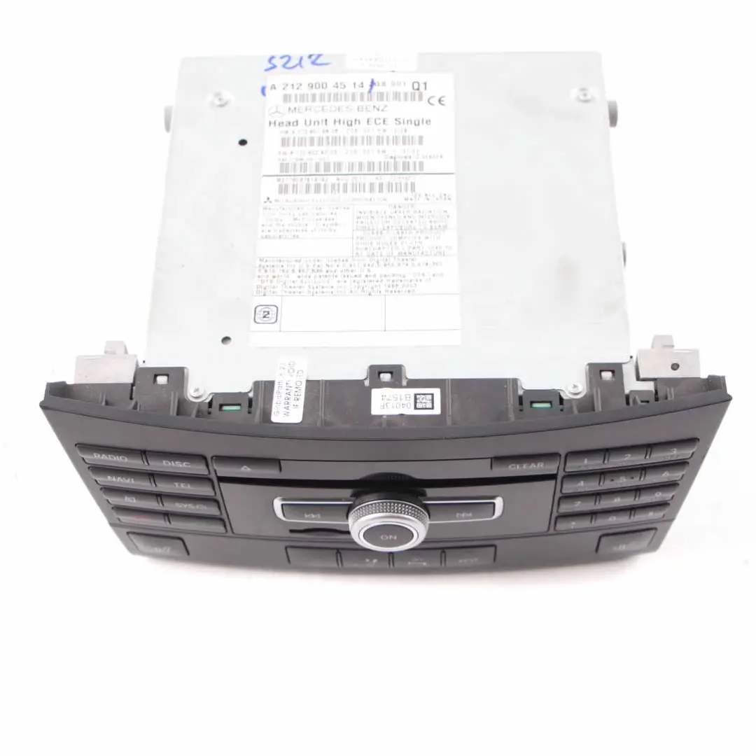 Radio Head Unit Mercedes W207 W212 COMAND Navi CD Player Navigation to with Part number A2129004514 Radio Head Unit Mercedes W207 W212 COMAND Navi CD Player Navigation - SKU A2129004514 - Part number A2129004514