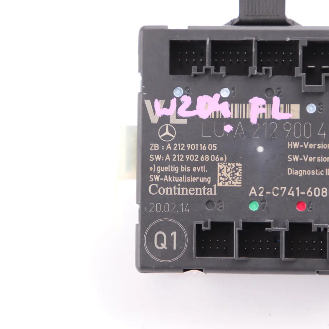  Tür Steuergerät Mercedes W204 W207 W212 Vorne Links Modul ECU - SKU A2129004518 - Teilenummer A2129004518