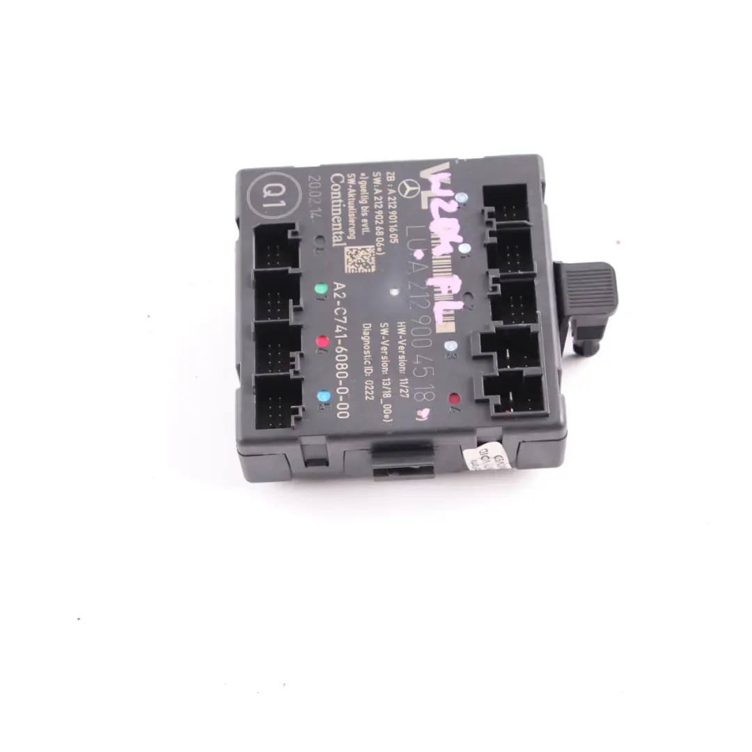  Tür Steuergerät Mercedes W204 W207 W212 Vorne Links Modul ECU - SKU A2129004518 - Teilenummer A2129004518