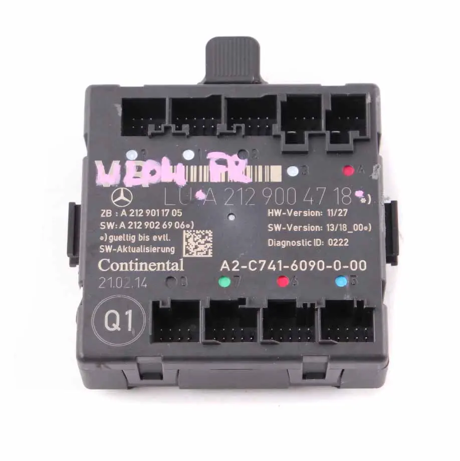  Door Module Mercedes W212 Front Right Control Unit Module - SKU A2129004718 - Part number A2129004718