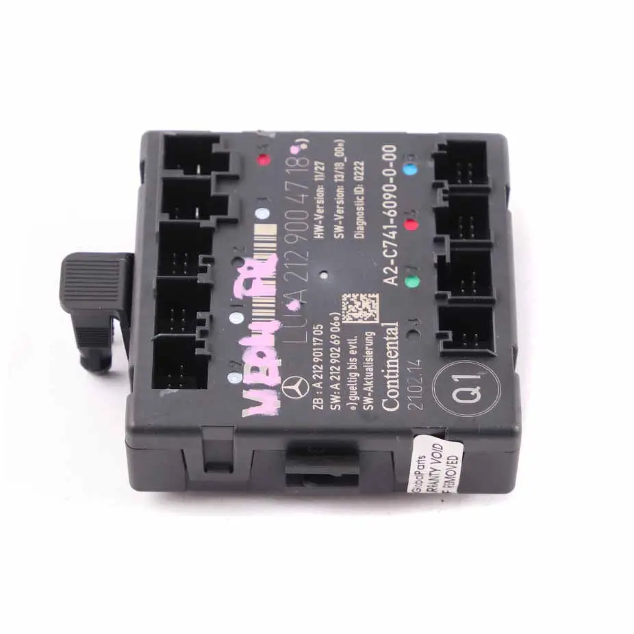 Módulo Puerta Mercedes W212 Módulo Unidad Control Delantera Derecha para con número de pieza A2129004718 Módulo Puerta Mercedes W212 Módulo Unidad Control Delantera Derecha - SKU A2129004718 - Número de pieza A2129004718